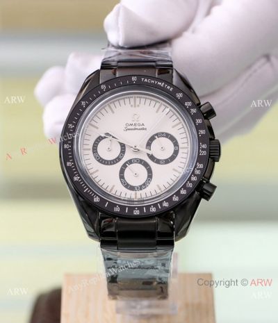 New Style Omega Speedmaster Chronograph Black Steel Watches